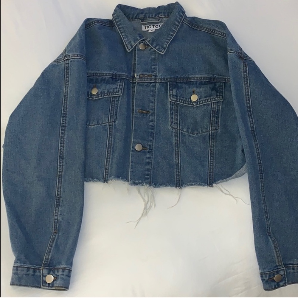 Tic Tok cropped denim